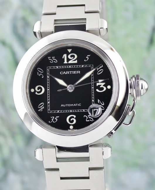 (image for) A CARTIER STAINLESS STEEL PASHA AUTOMATIC WATCH / 2324